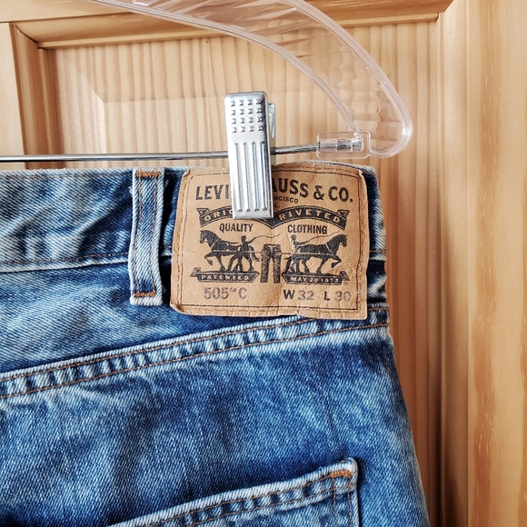 Levi's 505C Acid Wash Jeans 32 x 30 orange tab - Picture 4 of 12